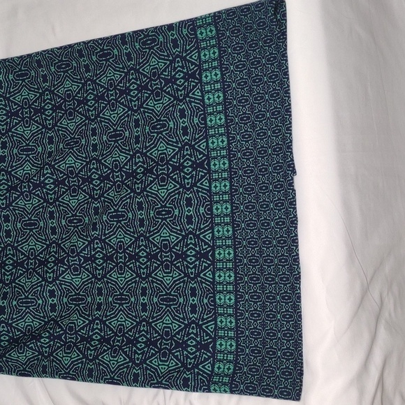 Adorne sleeveless lined midi dress, blue and green, size 6 - Picture 6 of 9